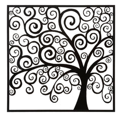 Panneau mural décoratif 3D Arbre Fer Noir