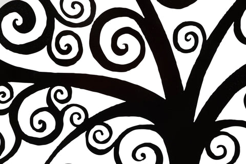 Panneau mural décoratif 3D Arbre Fer Noir