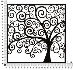 Panneau mural décoratif 3D Arbre Fer Noir