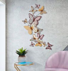 Panneau mural décoratif 3D Papillons Multicolores