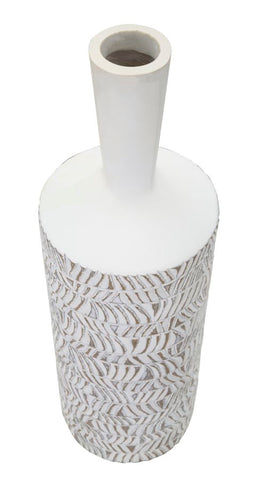 Vase en polyrésine Nairobi décorations sculptées abstraites et géométriques