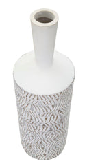 Vase en polyrésine Nairobi décorations sculptées abstraites et géométriques