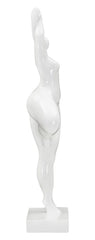 Statue Femme Yoga Blanche