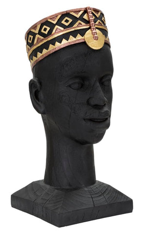 Statue homme Massai bois d'ébène