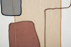 Peinture sur toile abstraite avec cadre en bois