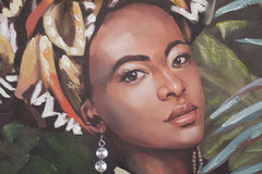 Peinture murale Kelly Toile avec cadre en bois