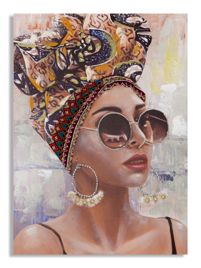 HANDMADE WALL PAINTING JENNIFER -A- CM 70X3X100