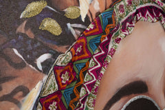 HANDMADE WALL PAINTING JENNIFER -A- CM 70X3X100