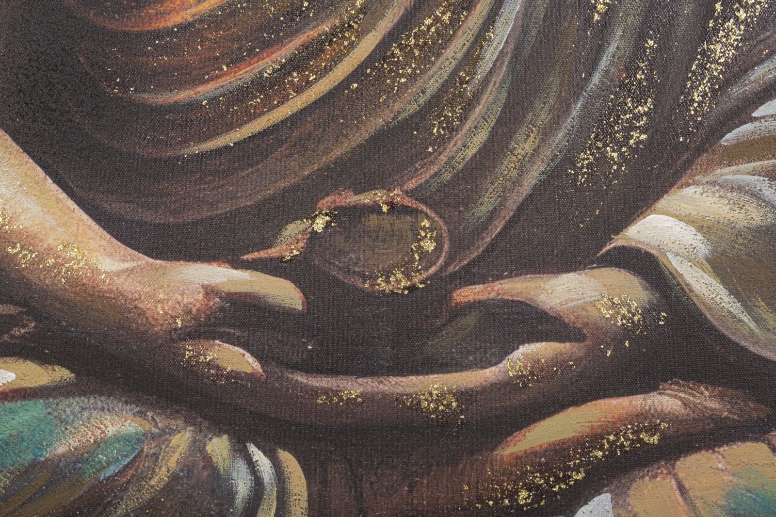 HANDMADE WALL PAINTING BUDDHA -A- CM 100X3X100