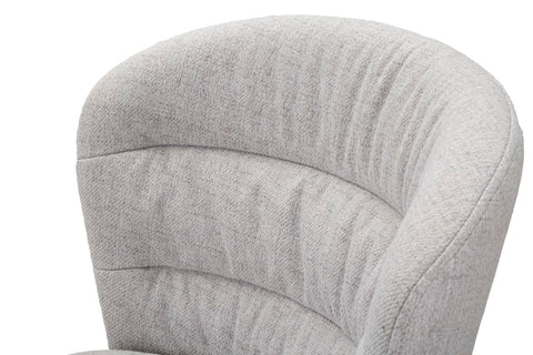 Tabouret de bar Losanna Tissu gris pieds et repose-pieds métal Noir Ensemble 2 pz