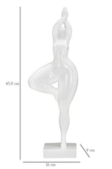 Statue Femme Yoga Blanche