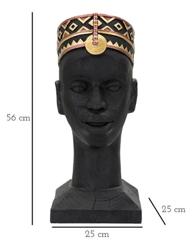 Statue homme Massai bois d'ébène