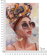 HANDMADE WALL PAINTING JENNIFER -A- CM 70X3X100