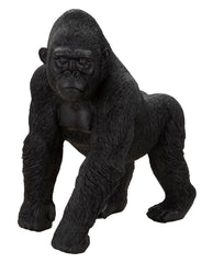 Statue gorille Noir