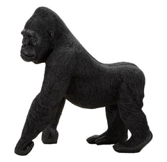 Statue gorille Noir