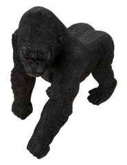 Statue gorille Noir