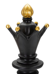 Pièce décorative Fou d'échecs Noir décorations dorées