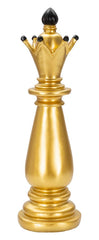 Évêque d'échecs doré décorations noires