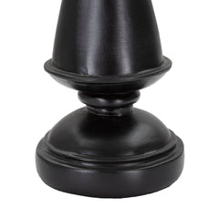 Roi d'échecs noir décorations dorées