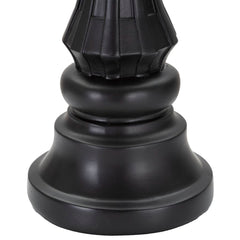 Roi d'échecs noir décorations dorées