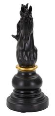 Chevalier d'échecs Noir et Or