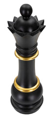 Reine d'échecs décorée Noir et Or