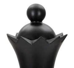 Reine d'échecs décorée Noir et Or