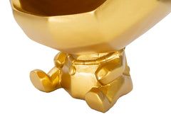 Figurine Chien design cartoon support doré