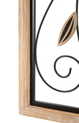 Panneau mural décoratif 3D Koman Métal et Bois