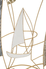 Panneau mural décoratif en métal Voiliers en régate 3D