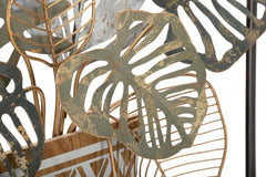 Panneau mural décoratif en métal Vaso 3D avec cadre carré