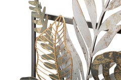 Panneau mural décoratif en métal Vaso 3D avec cadre carré