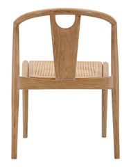 Chaise en bois Japon siège rotin tissé