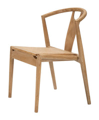 Chaise en bois Japon siège rotin tissé