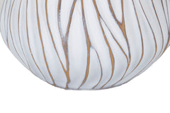 Lampe de table Honduras Résine décorations linéaires Abat-jour en tissu Beige