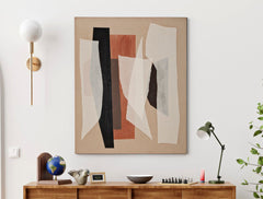 Peinture murale abstraite Redy cadre en bois