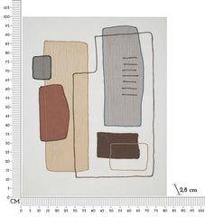 Peinture sur toile abstraite avec cadre en bois