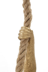 Lampe suspension Singe en résine