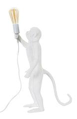 Lampe de table Singe Résine Blanc
