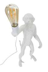 Lampe de table Singe Résine Blanc