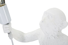 Lampe de table Singe Résine Blanc