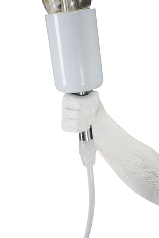 Lampe de table Singe Résine Blanc