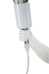 Lampe de table Singe Résine Blanc