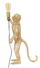 Lampe de table Singe Résine Or