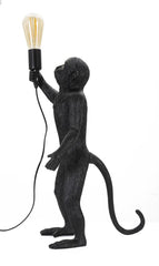 Lampe de table Singe Résine Noir