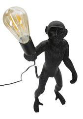 Lampe de table Singe Résine Noir