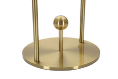 Lampe de table Glamy Métal doré Abat-jour en verre blanc