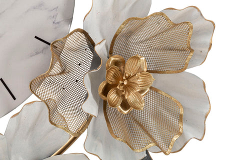 WALL CLOCK FLOWERS CM 64X8X64