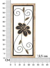 Panneau mural décoratif 3D Koman Métal et Bois