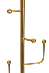 Lampe sur pied en métal doré abat-jour tissu blanc base en marbre